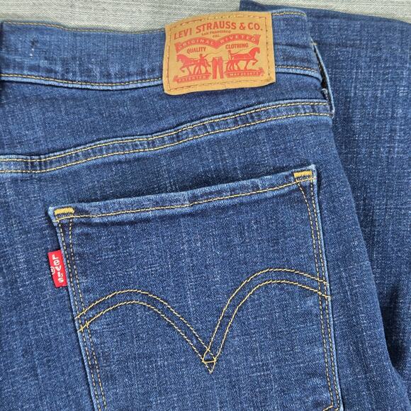 Levis Wom Sz 10 Classic Straight Leg Denim Jeans Classic Staple Capsule Wardrobe - Picture 10 of 11